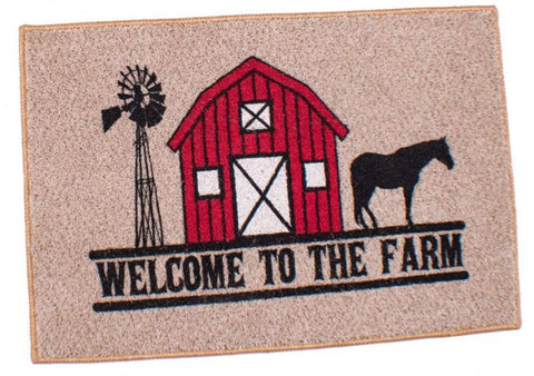 "Welcome To The Farm" Floor Mat