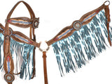 Horse EXTRA SPECIAL - "Light as a Feather" Browband Headstall Breast Collar Bridle set