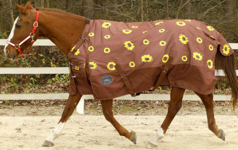 Horsey Sunflower Blanket -Waterproof Breathable 1200 Denier