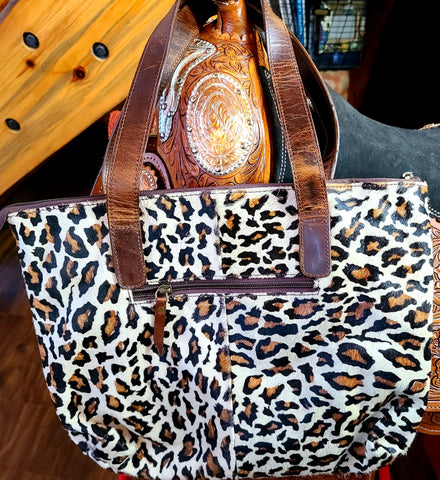 Purse - Klassy Cowgirl S Cheetah Hair on Cowhide Shoulder Bag