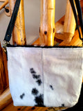 Purse - Klassy Cowgirl Black & White Hair on Cowhide Shoulder Bag