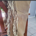 Adult Chaps Suede leather chaps with fringe